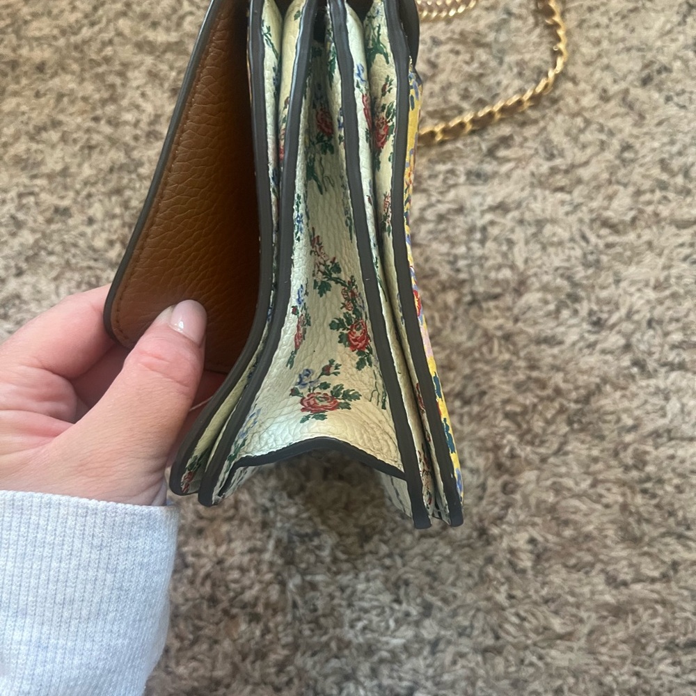 Tory Burch Floral Crossbody Bag in Yellow and Blue - Picture 6 of 10